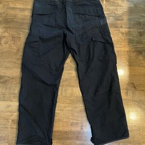 Nike vintage graphic Black baggy Cargo Pants Rare